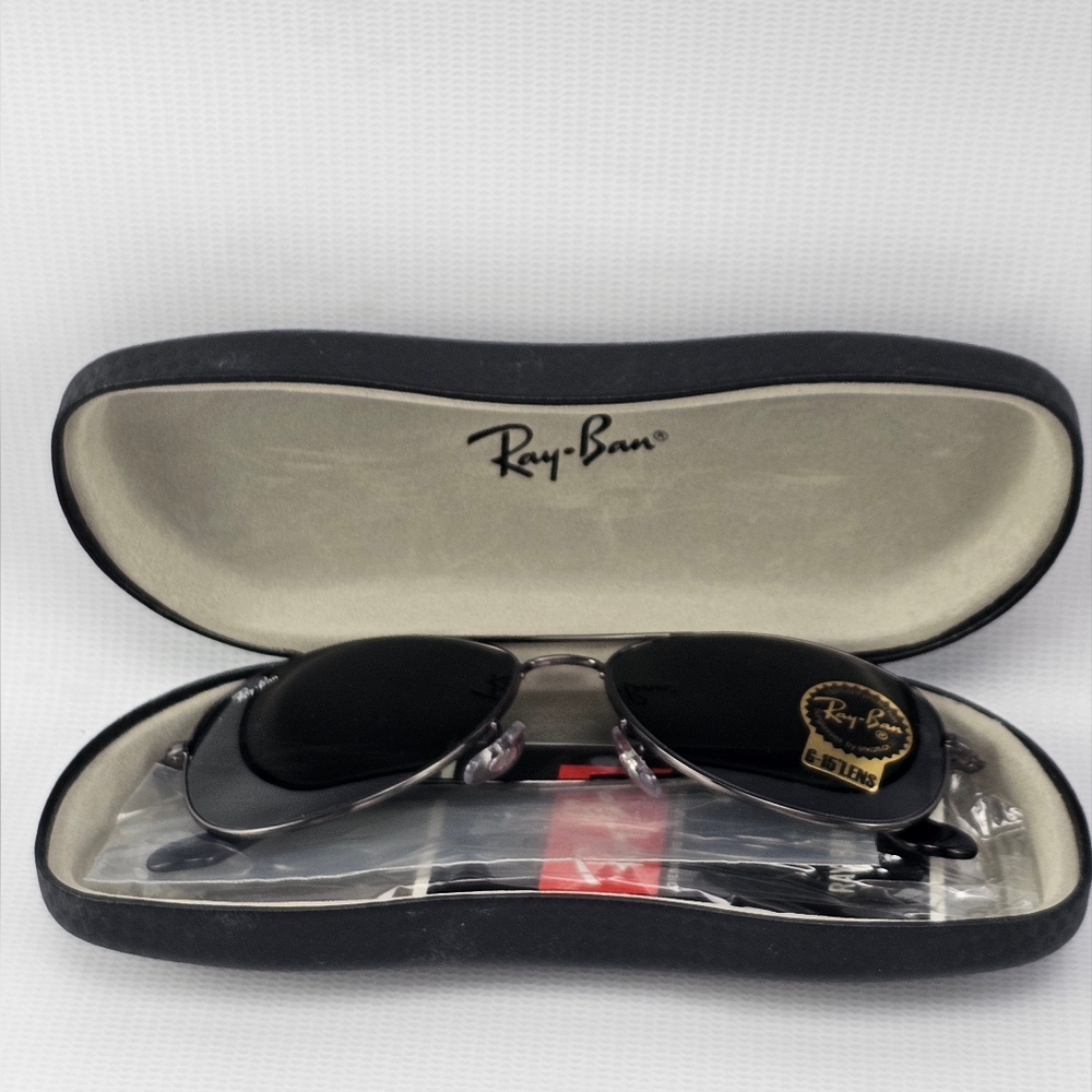 Ray Ban RB 3362 Cockpit Gunmetal Sunglasses G-15 Lenses Unisex